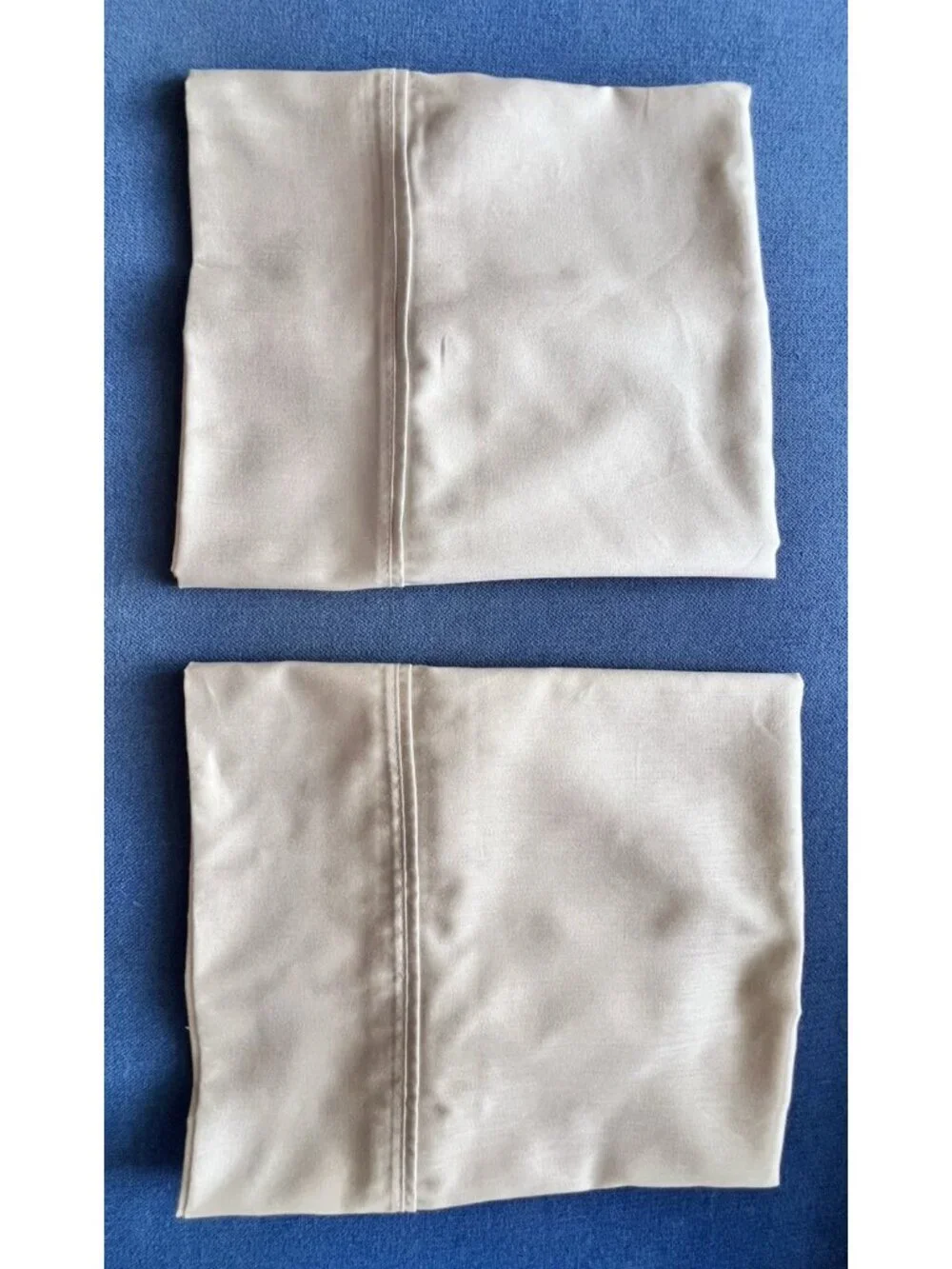 QUEEN Standard Pair Pillowcases Ecru Tan 100% Cotton 300TC Pure Earth PRISTINE